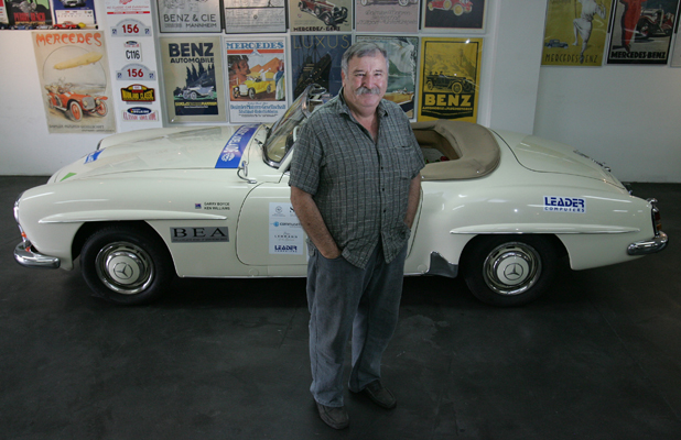 050210 - News - Photo: Ben Campbell/East and Bays Courier. Garry Boyce for Classic Car show.